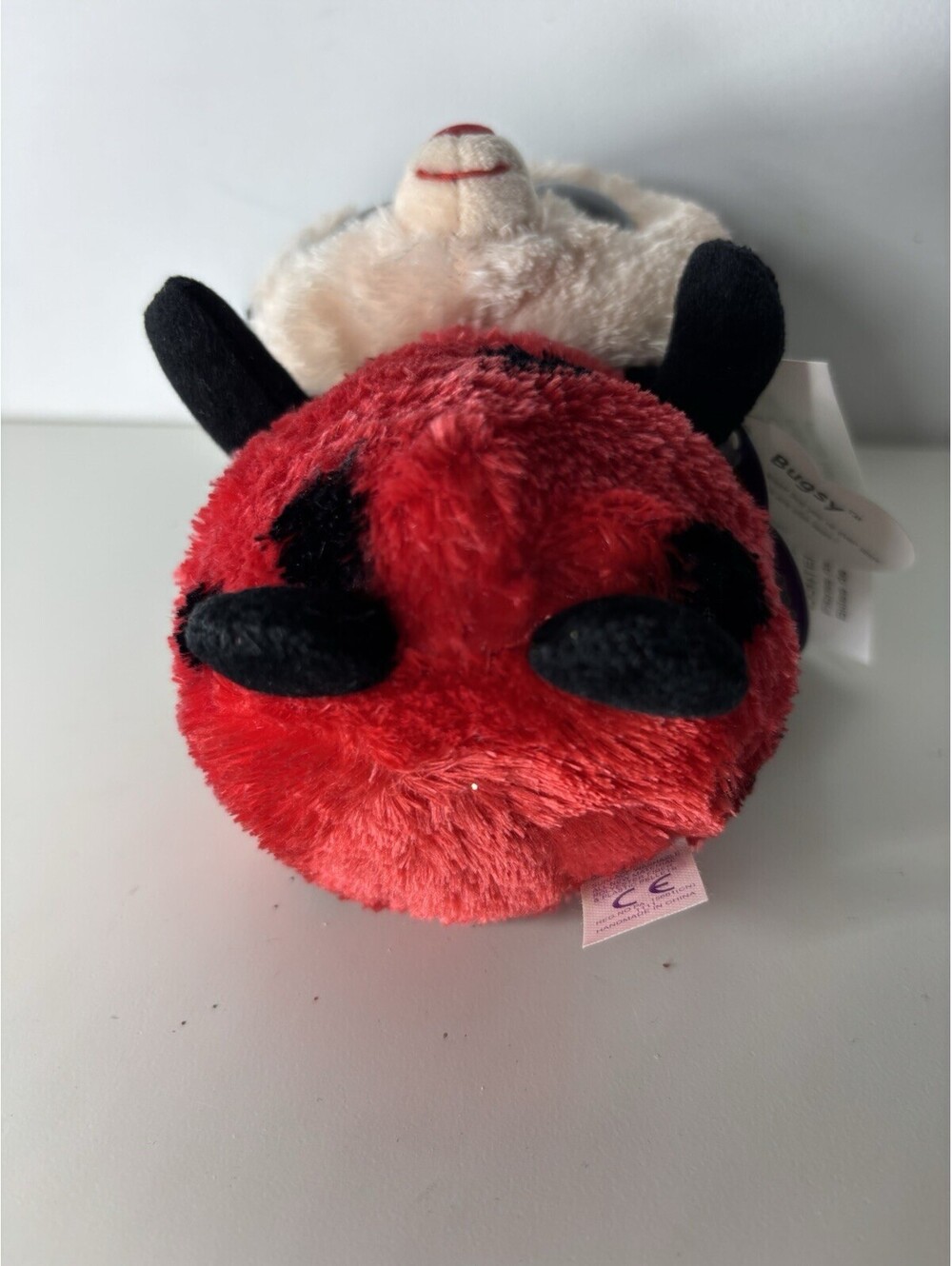 Ty Beanie Boo BUGSY The Ladybug (6 inch) Solid Eyes- NWT- - Picture 5 of 7